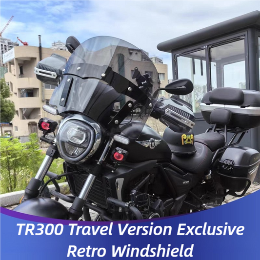Pour Suzuki Haojue TR300 version voyage modifiée style indien pare-brise avant accessoires de pare-brise sans support de montage