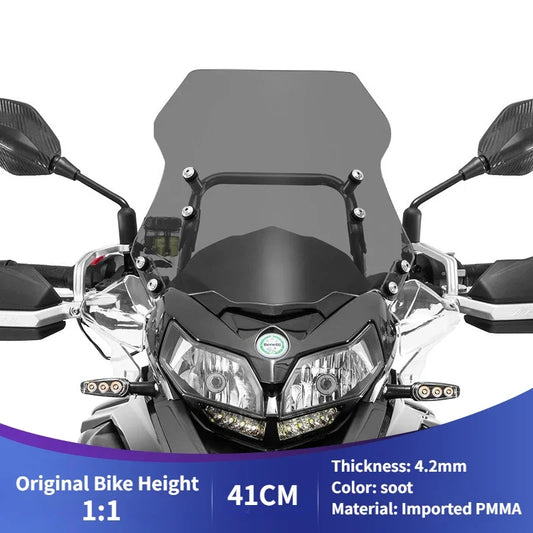For Benelli TRK502 TRK502X TRK 502 502X 552 552X TRK552X Motorcycle Windscreen Double Bubble Windshield Screen Wind Deflectors